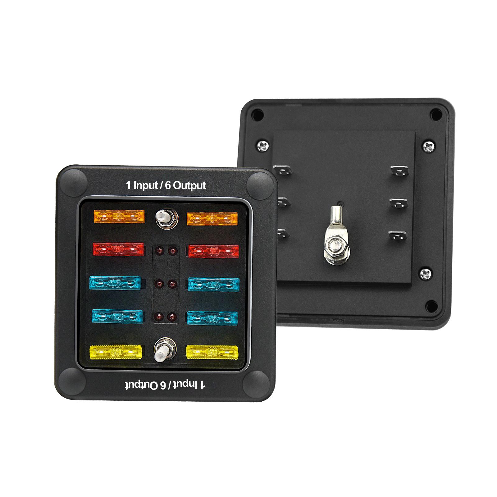 6-контактный блок с держателем коробки цепи заземления для защитной крышки светодиодная — фото 21