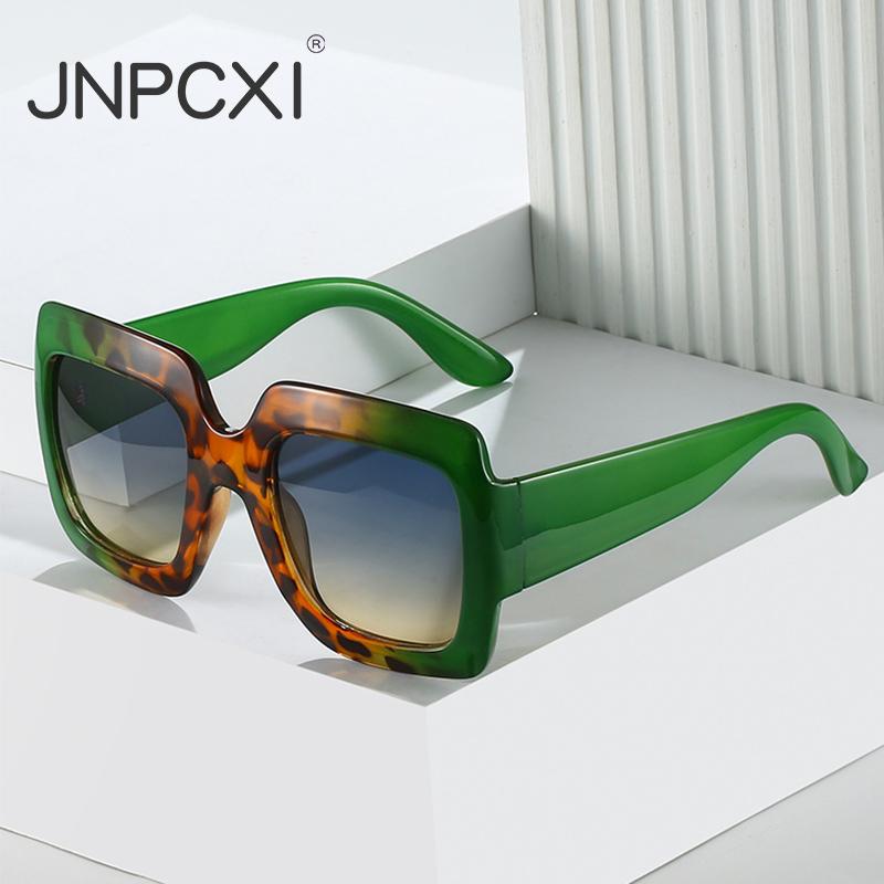  Oversized Square Women Colorful Sunglasses Fashion Gradient Leopard Female Shades UV400 Men Outdoor Sports Sun Glasses