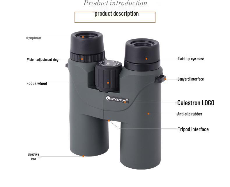 Boyue 8x42 HD Fernglas - Hohe Vergrößerung, Schwachlicht, Stickstoffgefüllt, Wasserdichte Outdoor-Wanderausrüstung.