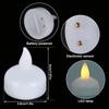 Floating Water Candles Flameless Flickering LED Light Romantic Electronic Lamp for Wedding Party Bathtub Pool Velas Decorativas