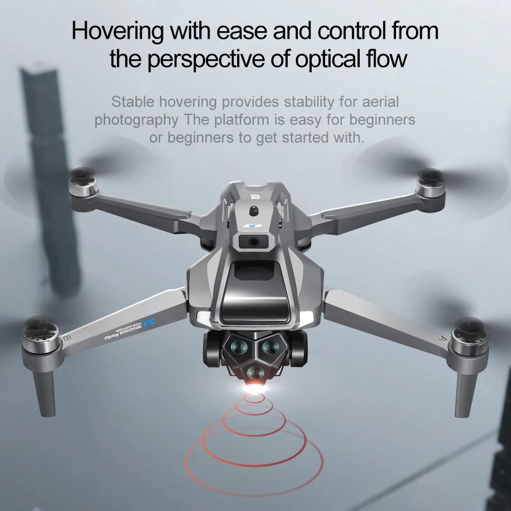Nový M66 MAX Profesionálny Dron HD 3 Kamery Bezkefový 5G Vyhýbanie sa prekážkam Optické Polohovanie Prúdením Skladací Rc Kvadrokoptéra Displej Hračka Darček
