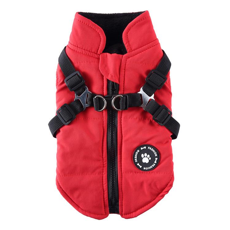 Waterproof Warm Dog Jacket: Thickened Cotton Velvet for Cold Protection, Winter Outdoor Pet Clothing