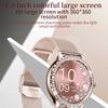 LUCKY START Rose Gold Smart Watch Bluetooth Call Lady 100+ Sports Mode Fitness Health Monitor Women Smartwatch for IOS Android NX19