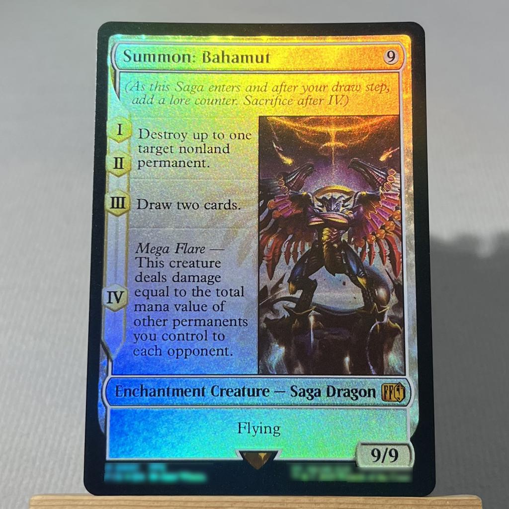 FIN FIC FOIL4-001 Karta proxy TCG magiczne karty Chmura, Najemnik z Midgaru Przywołaj Bahamuta Vivi Ornitier Błyskawica, Armia Jednego zbierz