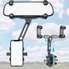 Adjustable Rearview Mirror Phone Mount Bracket 360 Rotating Mobile Cell Support Tools  Travel