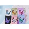 Ladies' Butterfly Printed Socks - Soft, Comfortable, and Trendy Candy Colors  Fashionable Street and Sports Socks, Suitable for All Seasons