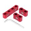 Schlauchabscheider AN8 AN9 AN10 Aluminium Schlauchabscheider Klemme Motor Zündkerzenkabelabscheider Kabelbefestigung Befestigungsmaterial Aufbewahrung (rot)
