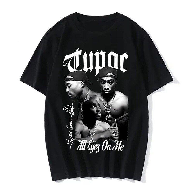 

TUPAC Streetwear Harajuku T Shirts Women Harajuku Top Tees Female Tshirt Hip Hop Rapper Graphic Printed Casual Tshirt Clothes 4XL