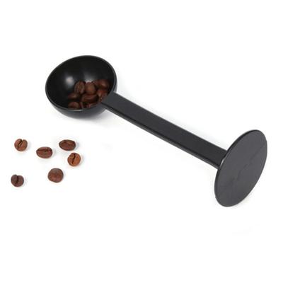 1 buc lingură de cafea două în unu, lingură de măsurat cafea, lingură standard pentru boabe de cafea, lingură pentru praf de presare, lingură pentru boabe de cafea cu dublă utilizare, lingură pentru praf de presare