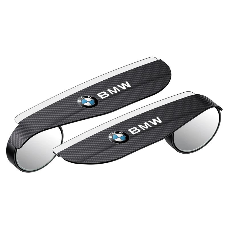 2x Auto-Rückspiegel-Regenblende Visier Kleiner runder Spiegel für BMW X3 X5 M5 M3 E46 E90 E60 F10 E39 F30 E36 G30 E87 E70 E91 E30