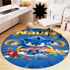 Custom Name Sonic Printed Round Rug Carpet Chair Rug Area Rug Entryway Doormats,for Office Chair Living Room Bedroom Kitchen Room.