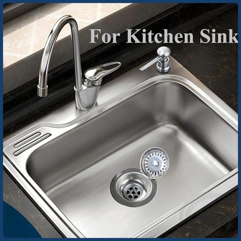 1PCS Kitchen Sink Drain Strainer Assembly Steel Kitchen Stopper Anti-Clogging Sink Accessories for Home, Kitchen, Balcony Sink