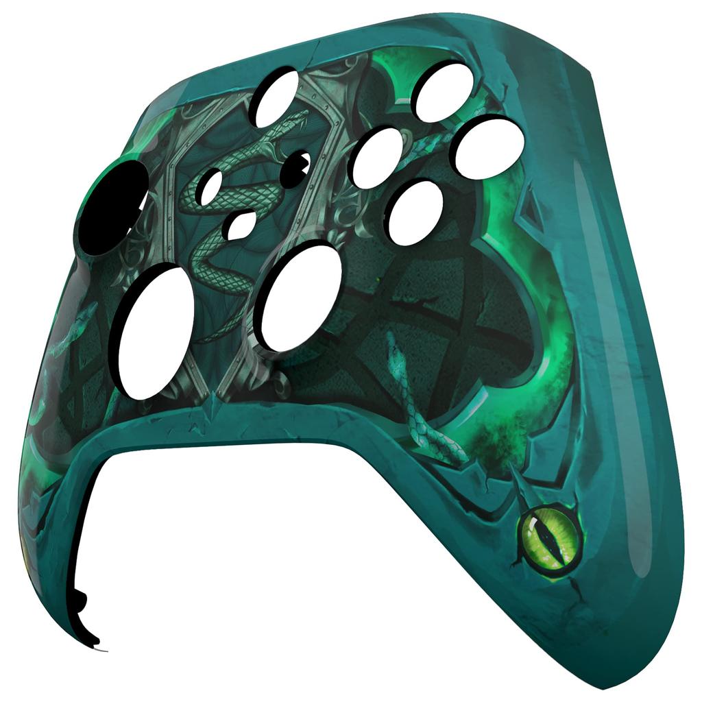 Custom Front Housing Shell for Xbox Series with Cover Faceplates for Xbox Series and Xbox Core Controllers Not eXtremeRate's X/S Controllers,