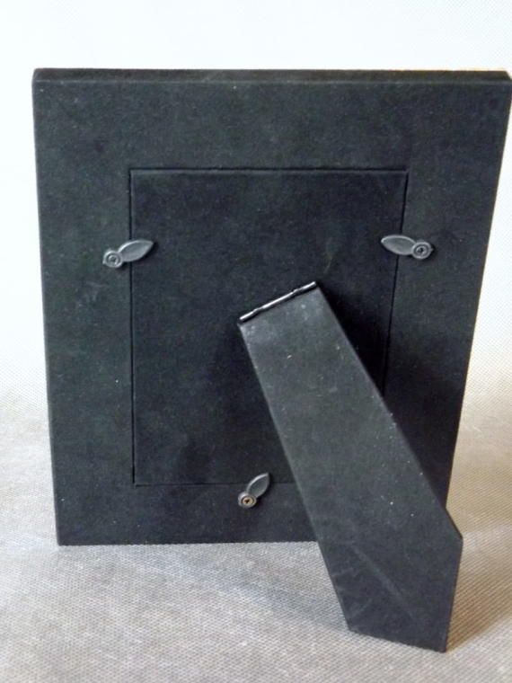 Standing Photo Frame, Silver Stripes, 19.5x15 Cm