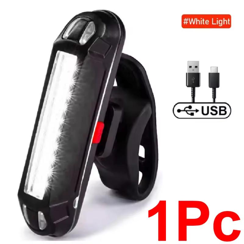 Bicycle Light Mtb Taillight Led USB Charging Bike Warning Light Rain Proof Mountain Bike Lamp Flashlight Riding Equipment