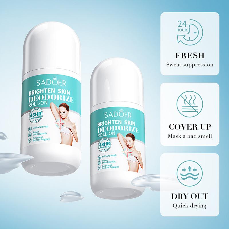 Antiperspirant Lotion 50ml SADOER Fragrant Refreshing Non-sticky Walking Bead Deodorant