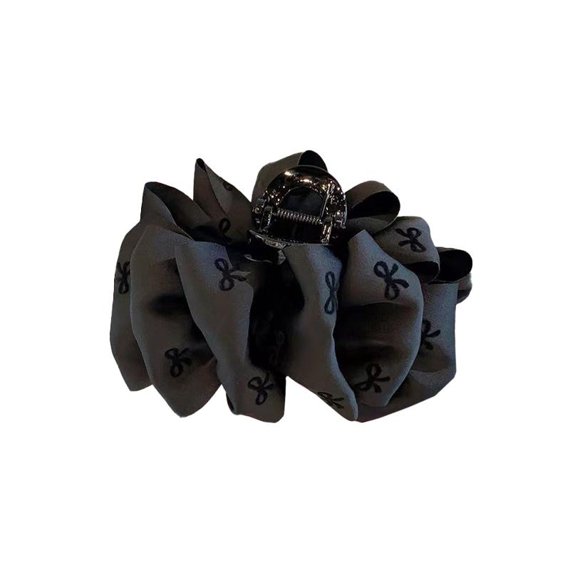 Französische Retro-Bubble-Schleife Krallenclip Damen Hai-Haarspange Haaraccessoires