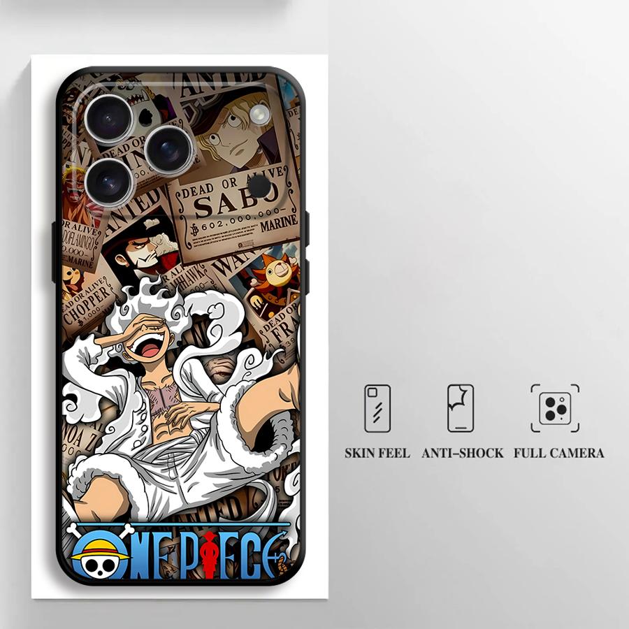 Anime OneS P-ieceS Pouzdro na telefon pro iPhone 17 Pro Max 7 8 12 11 SE 16 XS XR 14 15 Plus Air 13 Mini