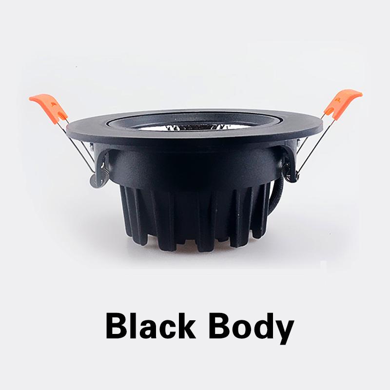 Dimmable LED Downlights 7W 9W Spot Lights 12W 15W AC90V-260V 5W 18W 24W COB Chip Recessed Ceiling Lamps For Home Illumination