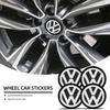4pcs 56mm Aluminum Alloy Car Wheel Center Decal Hub Sticker For B5 B6 B7 T4 T5 Golf 4 5 6 7 Polo Passat Tiguan Jetta Gol Car Accessories