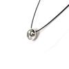 Les Trésors De Lily [J6950] - Silver-black 'Peaceful' Steel Necklace