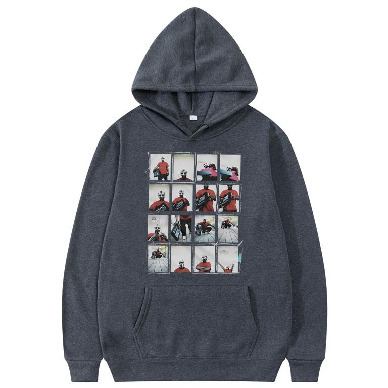 Rapper Mf Doom Mugshot Graphic Hoodie Men's Casual Vintage Hoodies Fashion Rap Streetwear Men Women Hip Hop Autumn Sweatshirt