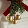 Christmas pendant small bell velvet bow Christmas tree pine cone scene decoration supplies decorative small pendant