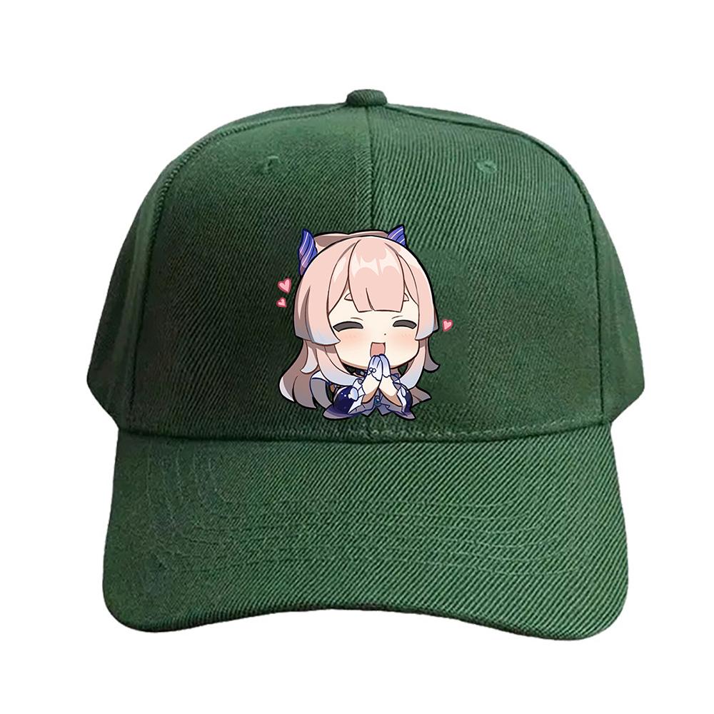 Chibi Kokomi Genshin Impact Cap Summer Woman Man Adult Casual Fashion Casual Adjustable Fishing Hat Sun Hat