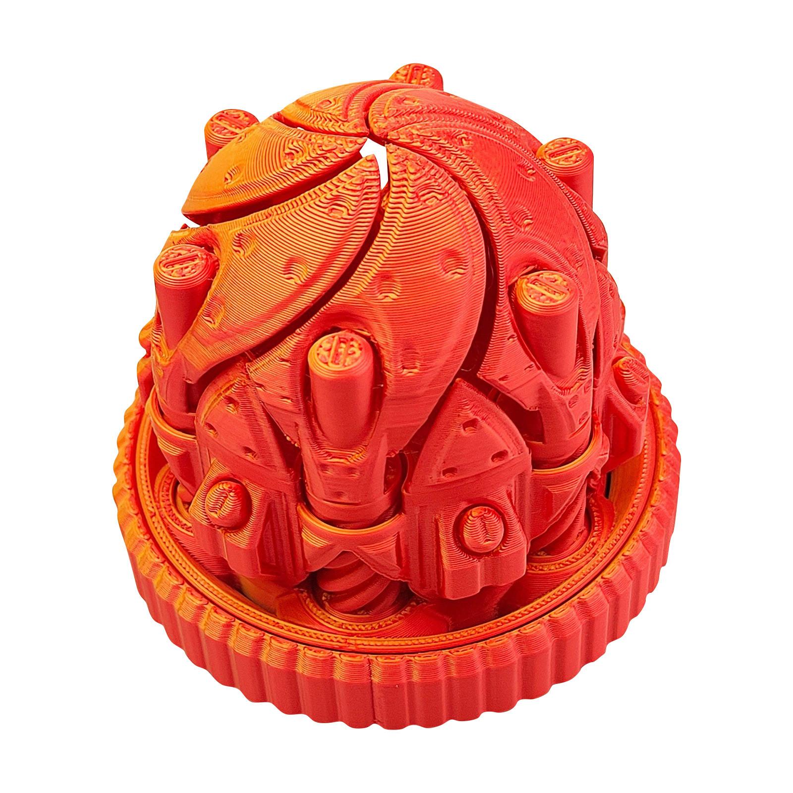 

3D-печатная интегрированная вращающаяся коробка передач Cyber Gear Box Fun Decompression Model Decorations Gift One Size красный