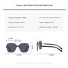 2PACK New Retro Women Sunglasses Gradient Frameless Trendy Design Shades Fashion High End Man One Piece Glasses Outdoor Sunnies