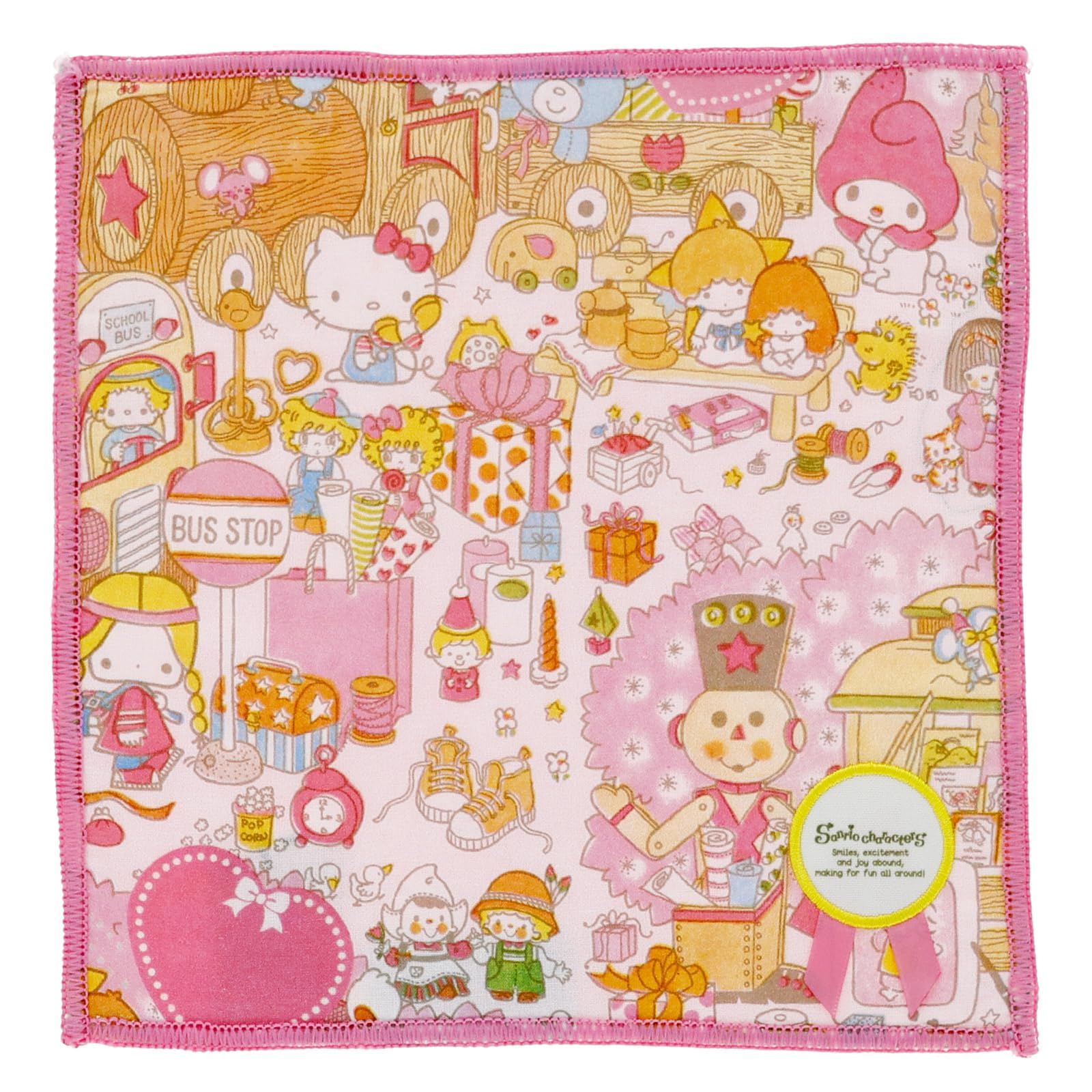 

Мини-полотенце Marushin Sanrio с героями мультфильмов, розовое, 25 x 25 см 3725006800 Прибл.