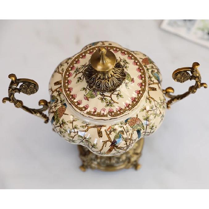 American Light Luxury Ceramic Painting Tank Creative Living Room Storage Bottles Personality Porch Jars Decoration Ornaments