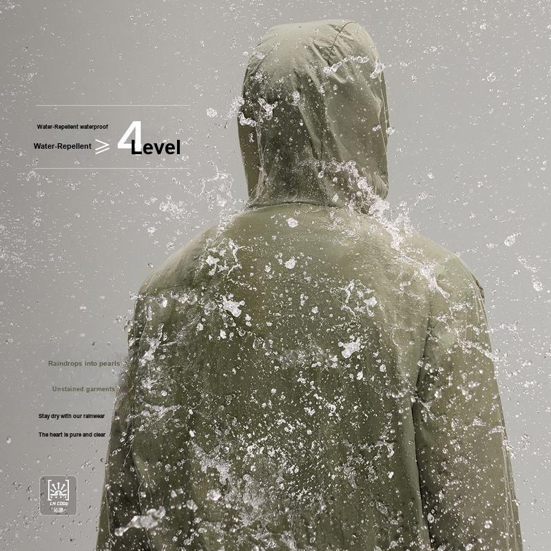 Li-Ning Outdoor CF Water-Resistant Comfortable UPF50+ Sun Protection Jacket Men jackets Lobster-Green AFDW215-4