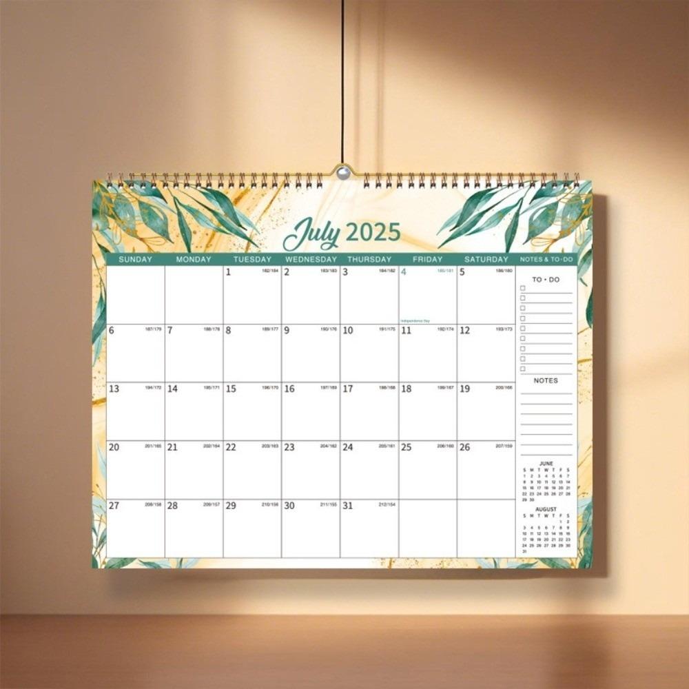 Creative Coil Calendar Spacious 18-Month Calendar Durable Hanging Calendar  Wall Mount