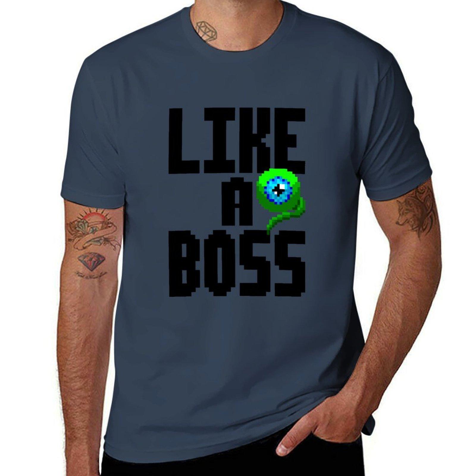 Like A Boss Tshirt Work Utility Short Sleeve Shirt S