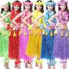 Set colorat de fustă pentru costum de dans Hula Hawaiian pentru activități de joc de rol