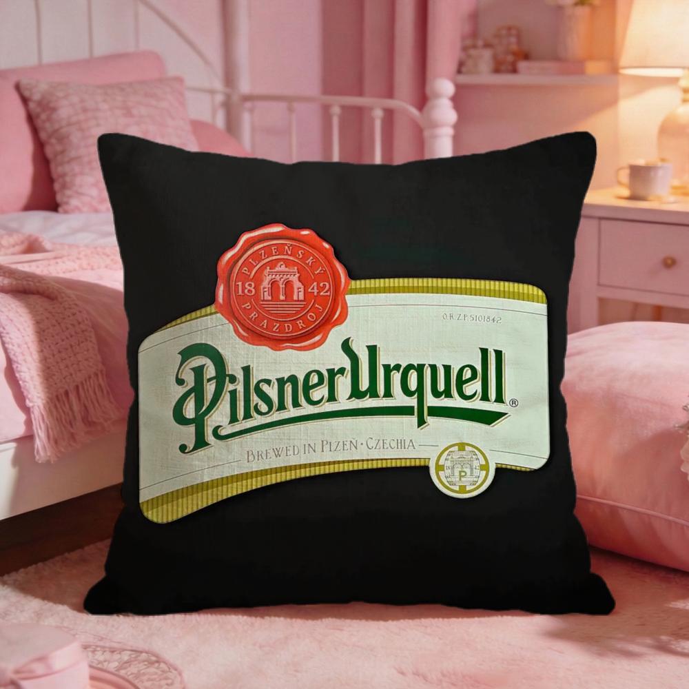 Potah na polštář Beer Pilsner Urquell Prémiový komfort Oboustranný potah na polštář Design dva v jednom Pro jakoukoli místnost Interiér auta