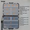 Doppelseitige Köderbox Box Angelzubehör Aufbewahrungsbox Angelköderbox Mino Hartköder Wobbler Tintenfisch Kunstköderbox