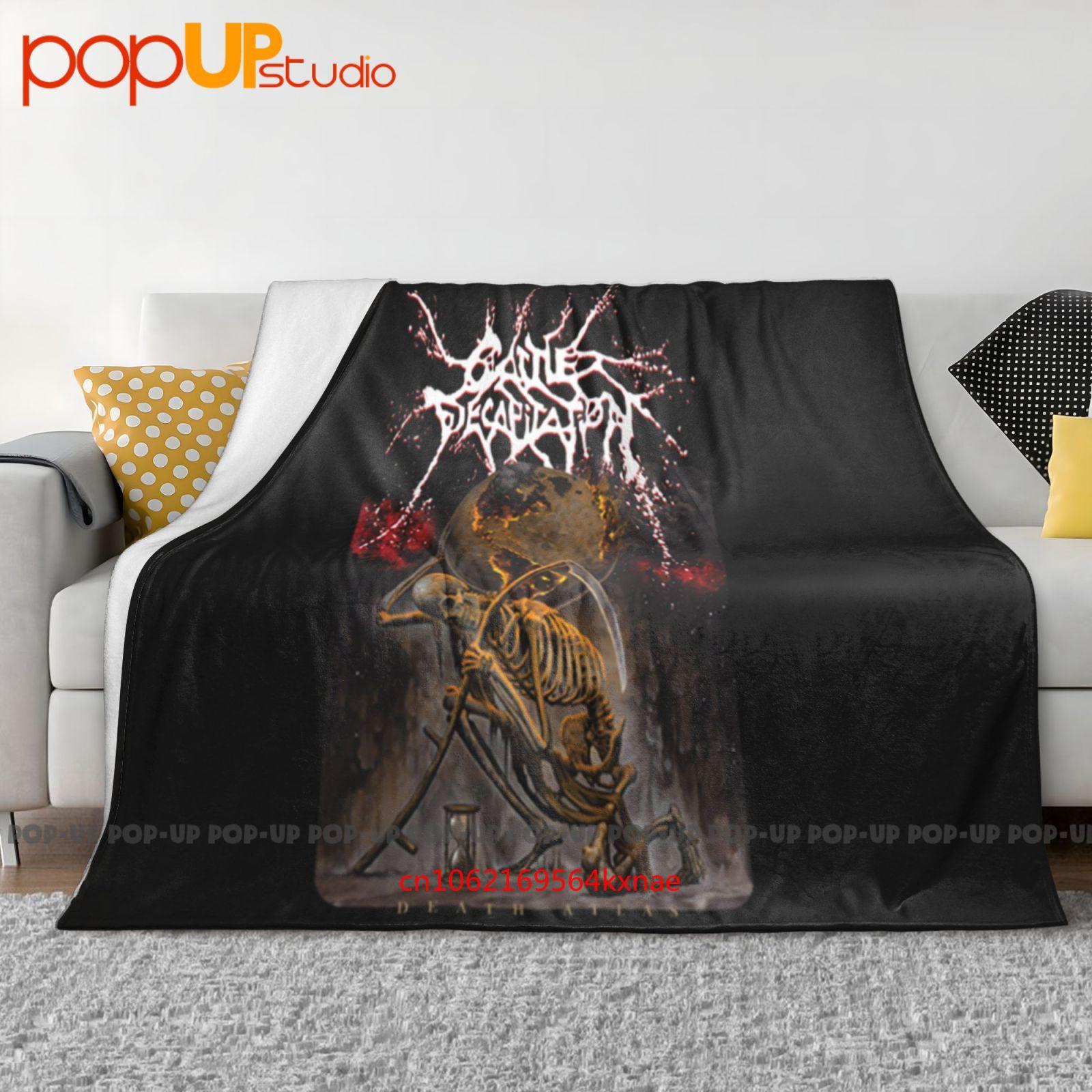 Cattle Decapitation Death Atlas Carcass Pig Destroyer Ультра-мягкое одеяло-покрывало Зимнее покрывало на диван Покрывала на кровать 30x40in