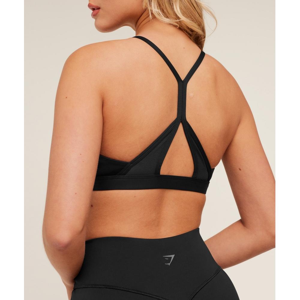 Gymshark Flow Light Support Sports Bra Gs Black B4c1u Bb2j