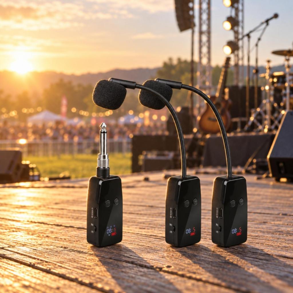 Instrument and Vocal System Long Runtime Gooseneck Foldable Audio