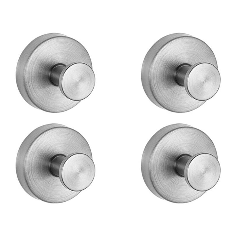 Upgraded Stainless Steel Suction Cup Hooks Practical Bathroom Suction Hooks for Hanging Towels on Glass or Tile Surfaces