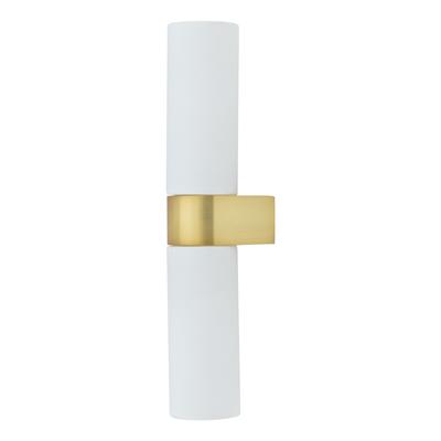 Nowodvorski Natalie II G9 Gold White Glass Bathroom Wall Lamp IP44