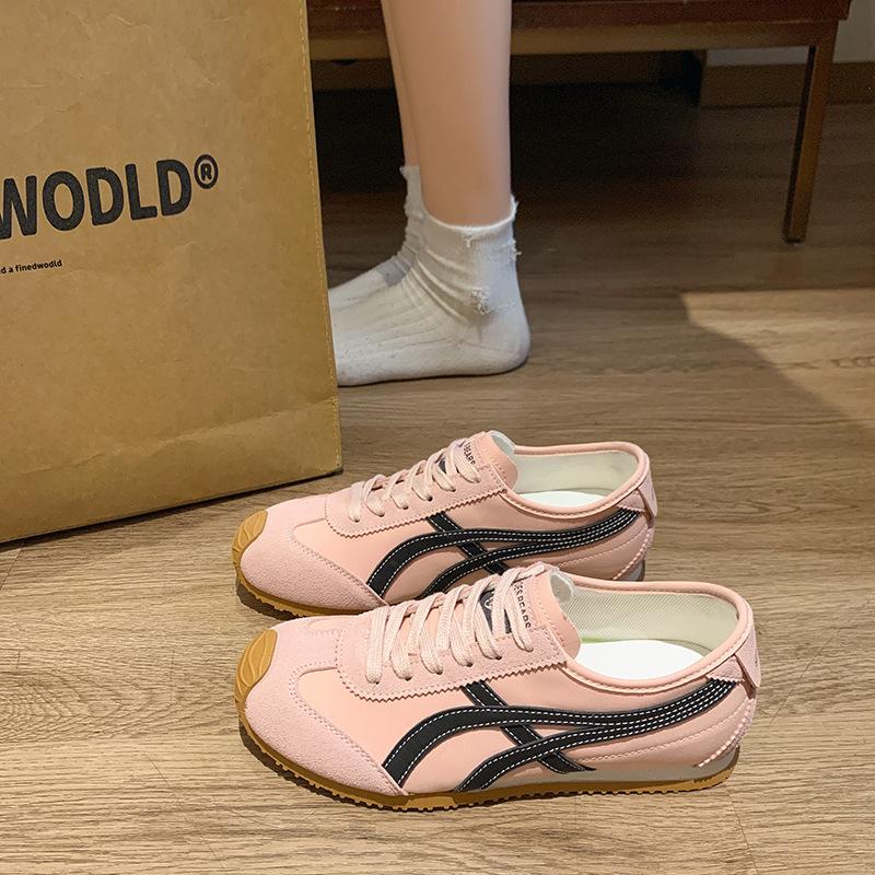 

Ретро женские уродливые милые весенние туфли на большой подошве, спортивные туфли Forrest Gump, женская обувь, повседневные, 2025 новые немецкие тренировочные туфли 40 розовый