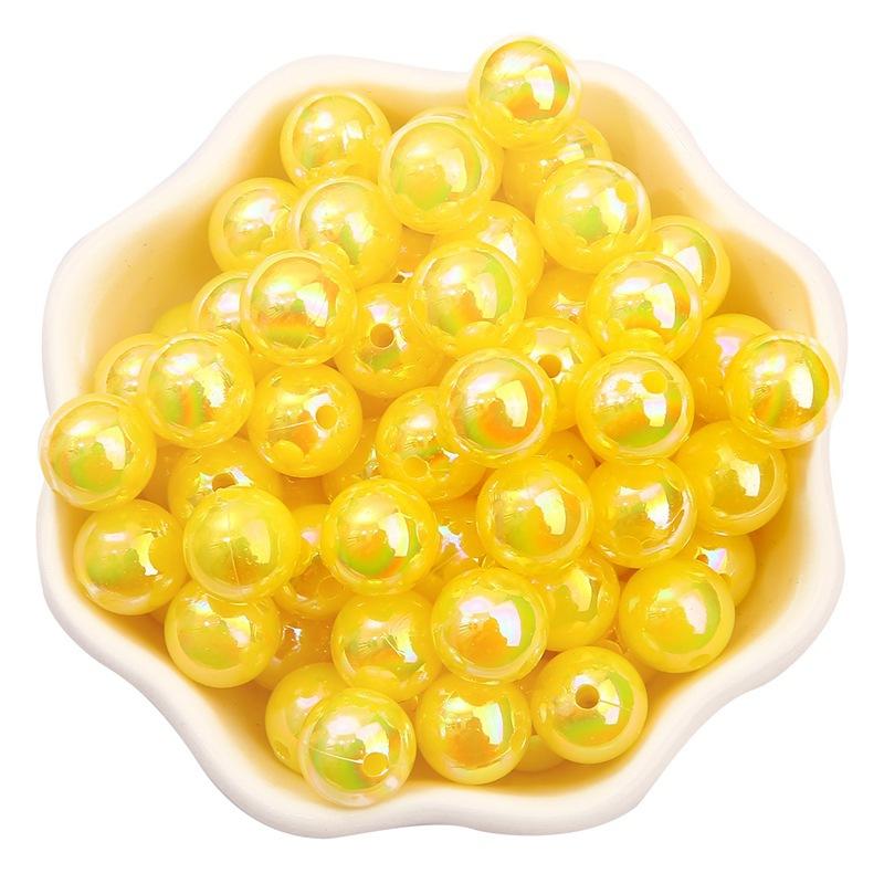 6/8/10mmABS Imitation Pearl AB Color Round Beads DIY Handmade Beaded Loose Bead Material Hair Accessories