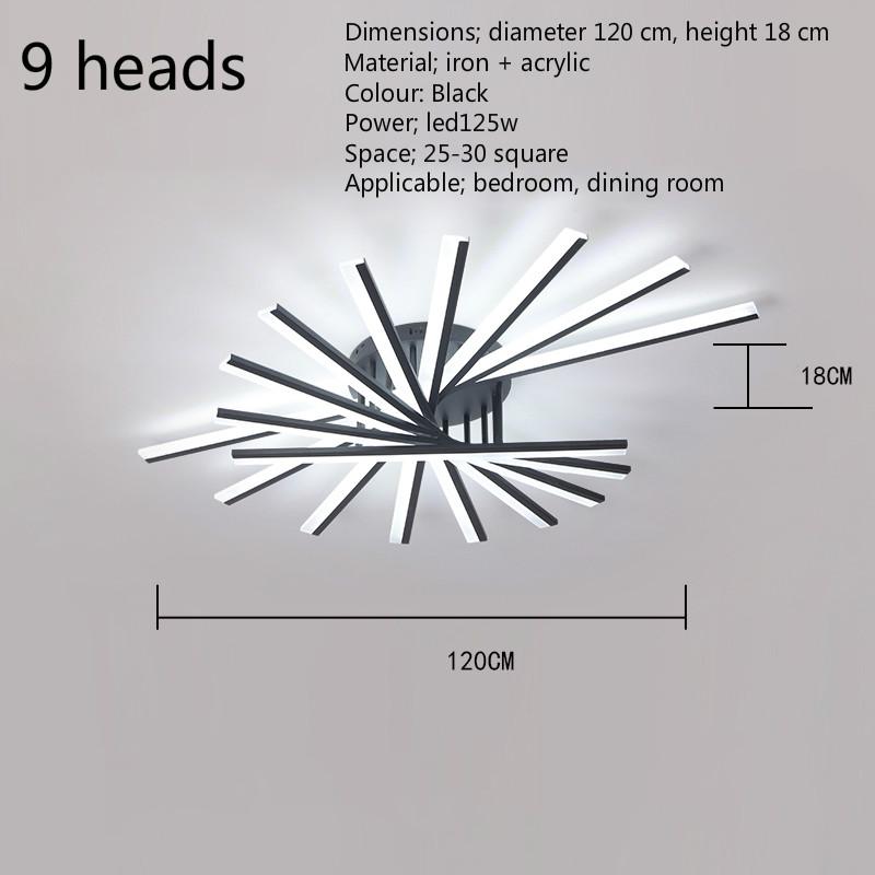 Modern LED Ceiling Lamp Home Dining Living Room Bedroom Decoration Long Head Acrylic Strip Light Kitchen Chandelier Fixtures