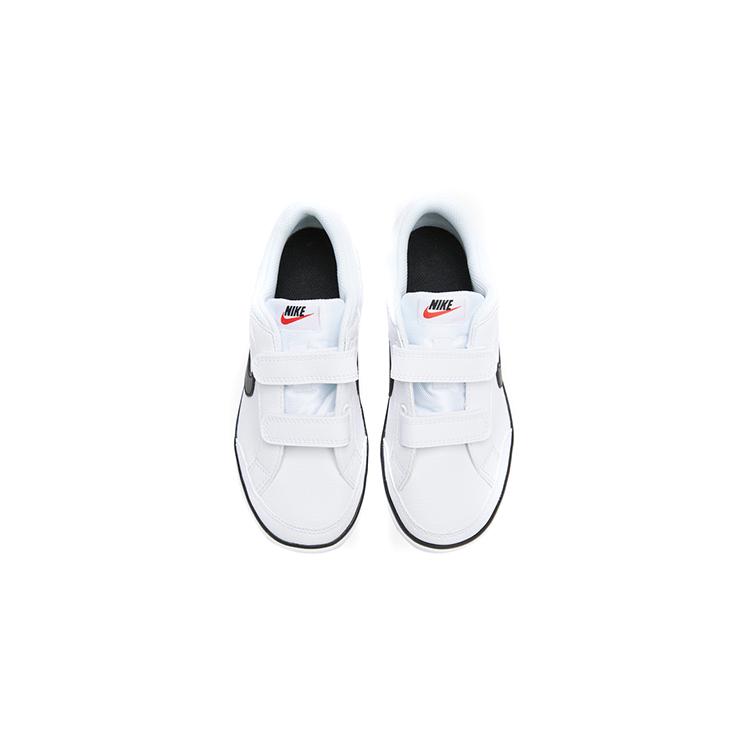 Nike Capri 3 LTR Abrasion Resistant Cushioning Low top Skateboard Shoes White Black Children Aged 3 7 Years Old 579948-106
