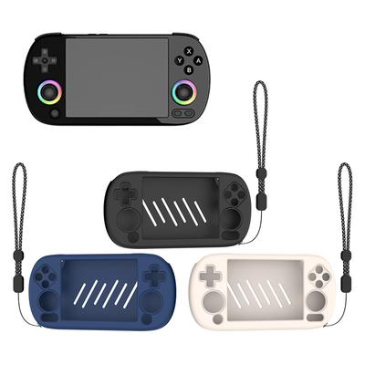 Silicone Protective Cover Shockproof Protector Shell Sleeve with Lanyard Soft Skin Cover Case for ANBERNIC RG40XX H Game Console