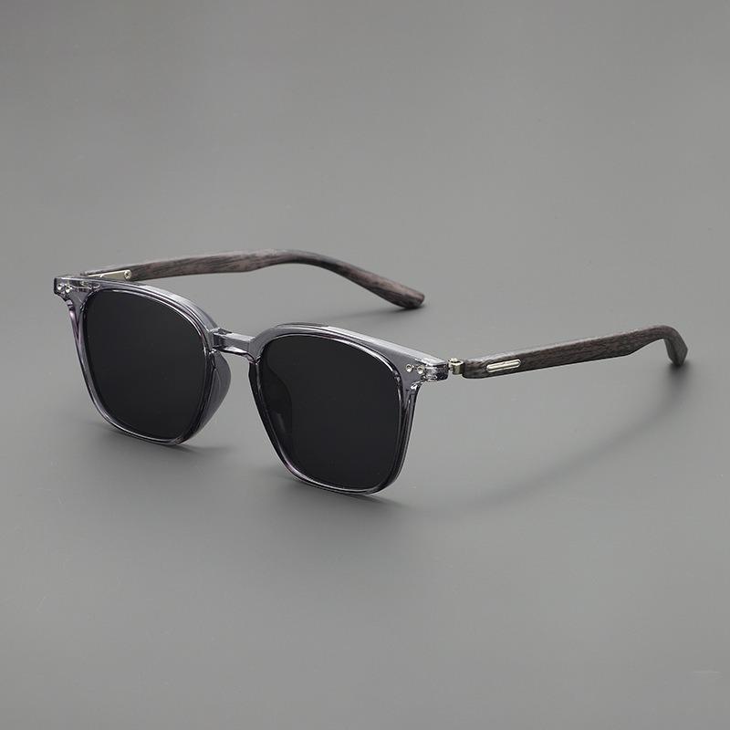 Retro Wood Grain Sunglasses for Women and Men New Square Frame Sun Glasses Outdoor Street  Eyewear