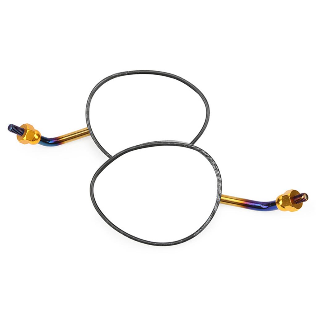 8mm/10mm Motorcykel Sidospegel Ersättning Motorcykel Backspegel Multivinkeljustering med Reflekterande Strimma